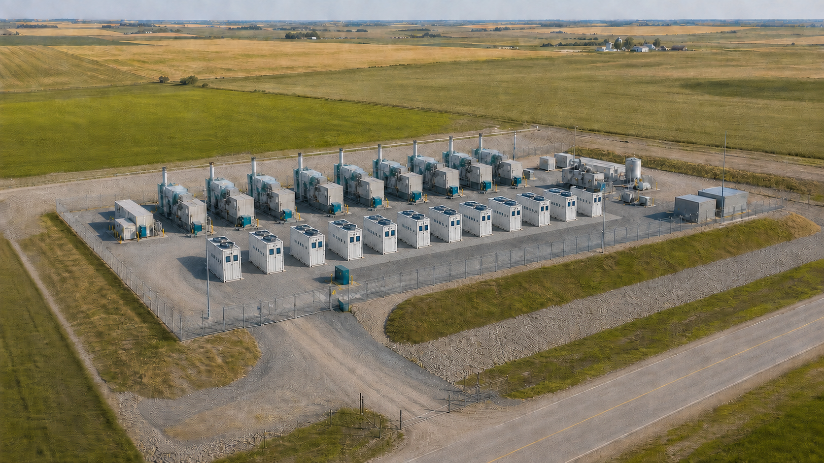 Illustrative concept rendering of the proposed Clive Facility in rural Lacombe County
